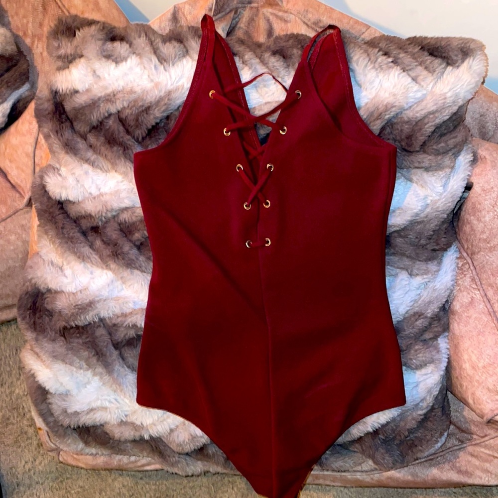 Express Criss Cross Thong Body Suit